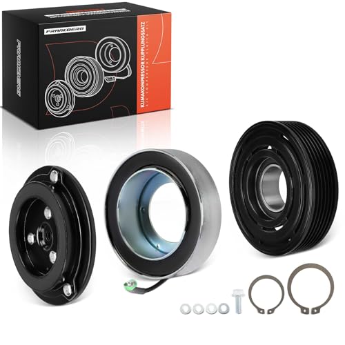 Frankberg Magnetic Clutch Air Conditioning Compressor Clutch Pulley Compatible with Z4 2006-2008 AC Compressor Clutch Kit 12V 110MM 6PK Replace# 64509182800