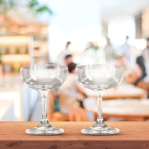 Consistently Creative 6.75Oz (200Ml) Cocktail Coupe Glasses, Perfect For Drinking Martini, Margarita Champagne Cocktails, Crystal Clear Glasses Lightweight Set Of 4 #TOP3