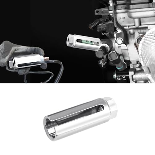 WINUERK Oxygen Sensor Socket, 7/8'' Automotive Replacement Oxygen Sensors with Side Wire Cutout, Opening Size 0.39