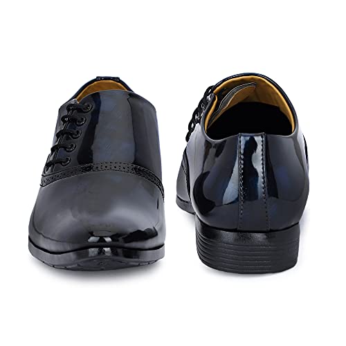 Image of GAUTAMFIT Men's Formal Classic Derby Lace-Up Formal Shoes for Office, Party,Wedding | Dress Shoes | Extra Cushioning Insole | Lightweight & Comfortable Stylish Shoes