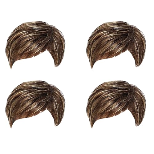 Perruque synthétique féminine pour masquer les cheveux fins avec volume