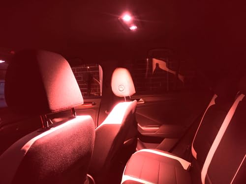 Kit iluminación interior LED SMD VW Tiguan I luces coche rojas 12 LED 4