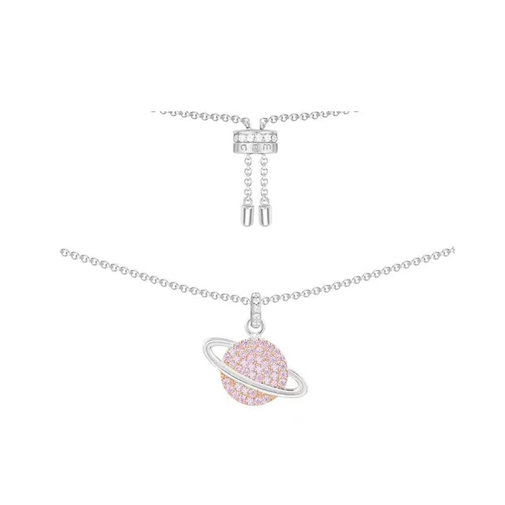 APM Monaco Pink Planet 925 Silver necklace designed for ladies summer luxury jewelry