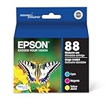 Epson DURABrite Ultra 88 Moderate-use Inkjet Cartridge Color Multipack 1 Cyan, 1 Magenta, 1 Yellow T088520