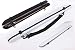 yinfente Violin Viola Cello Bow Case Carbon Fiber Strong Lightweight Bow Bag Hold 2pcs Bow Adjustable Strap