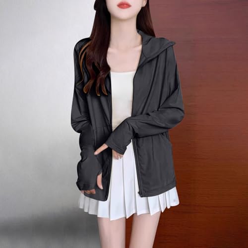 Women's UPF 50+ UV Lightweight Jacket Teen Girls Summer Sun Protection Zip up Hoodie Long Sleeve Hiking Fishing Shirt2