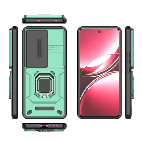Coque Vivo V50 5G évite rayures caméra avec béquille vidéo verte