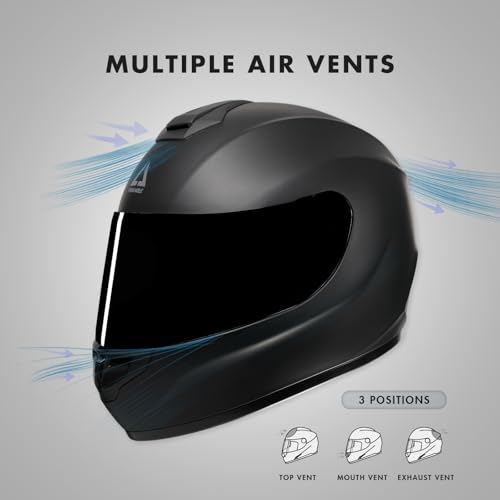 Triangle TFF15-MB-VS Motorcycle Helmets Full Face Helmet thumb #2