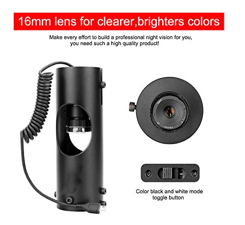 Sumger 984ft/328yard Infrared Night Vision Scope Video Cameras, IR NightVision Riflescope 1080P Hunting Optical Scope 5\" Portable Display Screen for Hunting Optics