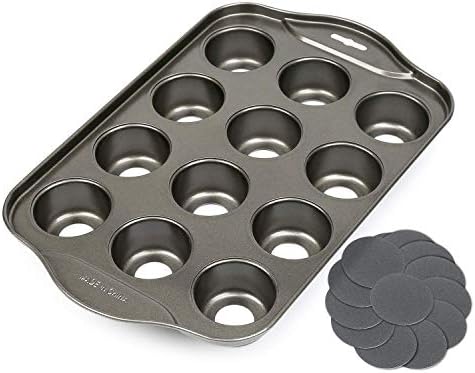 Shekure 12 Cups Mini Cheesecake Pan, springform Pan,bundt cake pan，Baking Dishes