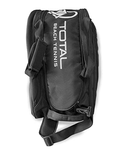 Raqueteira Total Beach Tennis Padel Grande Compartimento Térmico (ALLBLACK)