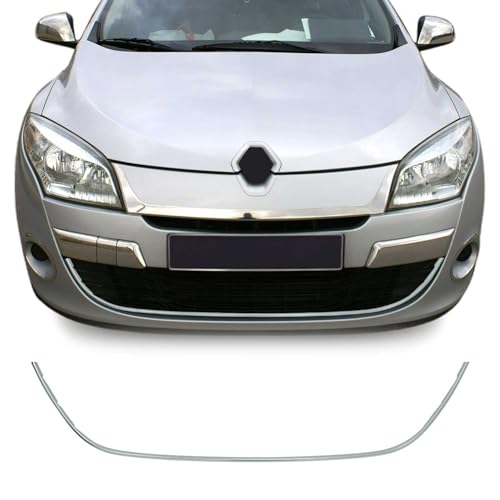 Moulure en acier inox chromé pour pare-chocs Renault Mégane III