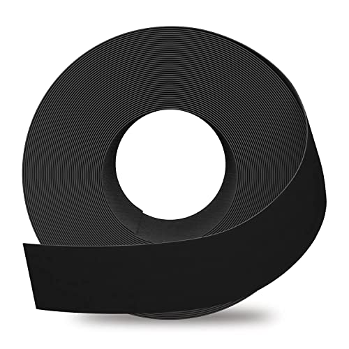 GSCIT Club Melamine Edge Banding, 1 1/2 Inch x 250ft Black With Hot Melt Adhesive Pre-glued for Cabinet, Flexible Veneer Edging for Plywood Furniture Table
