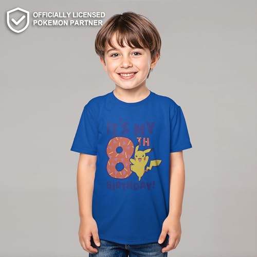 Boy's Pokemon It’s My 8th Birthday Pikachu T-Shirt2