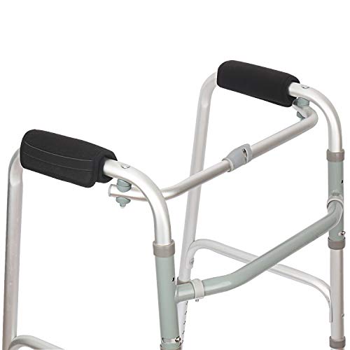 Update Walker Grip Covers Pads Hand Soft Cushion Padding For Rolling Wheelchair, Walker,Rollator Handle, Moisture Wicking Handle Pads For Senior, Elderly (Black) #TOP5