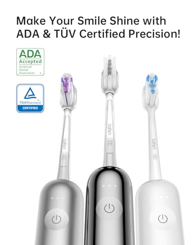 Laifen Wave Electric Toothbrush, Oscillation & Vibration Sonic Electric Toothbrush for Adults with App, 3 Brush Heads, IPX7 Waterproof Magnetic Rechargeable Travel Powered Toothbrush (Aluminum Alloy) - Image 6
