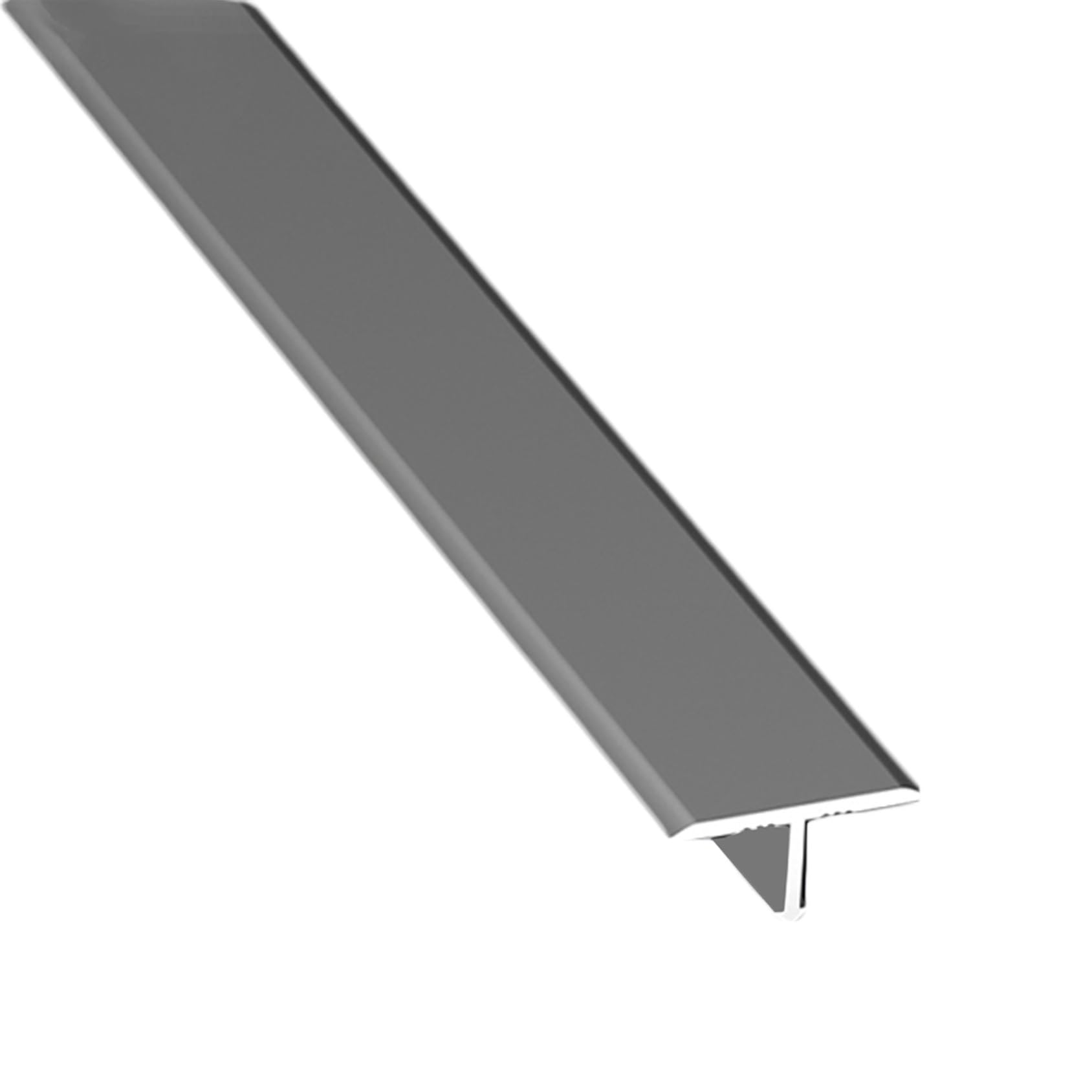 Listwa przejściowa w kształcie litery T ze stopu aluminium do podłóg drewnianych – linie dekoracyjne, próg metalowy i listwa z klamrą do zamykania paneli