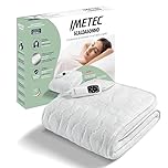 Imetec Scaldasonno Adapto Recreo, Singolo 150 x 80 cm, Riscaldamento Rapido, Temperatura Costante e Personalizzata, Tessuto Anallergico Riciclato Lavabile, Comando con 6 Temperature, Made in Italy