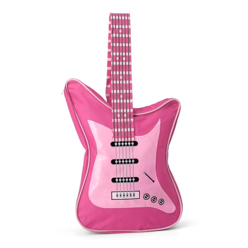 Bolsa de música con forma de guitarra eléctrica, tela Oxford, para hombro, bolso bandolera para mujer,...