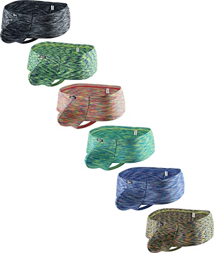 iKingsky Men's Colorful Cheeky Boxer Briefs Sexy Brazilian Back Mens Underwear Quick-dry Mini Cheek Thong Under Panties