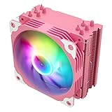 Vetroo V5 Pink CPU Cooler, 120mm 5 Heat Pipes Addressable RGB & PWM Air Cooler Processor Cooler for Intel LGA 1700/1200/115X AMD AM5/AM4