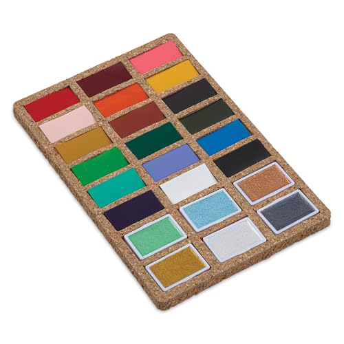 Viviva Palette Aquarelle 24 Couleurs pigments intenses et papier lin