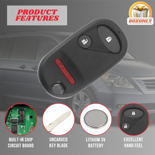 Télécommande 433MHz NHVWB1U523 3 boutons pour Honda Civic et Pilot