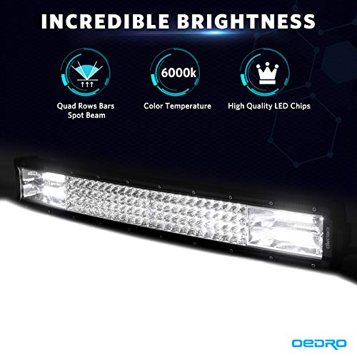 Image of OEDRO 22 Inch Curved LED Light Bar Quad-Row Spot Flood Combo 520W