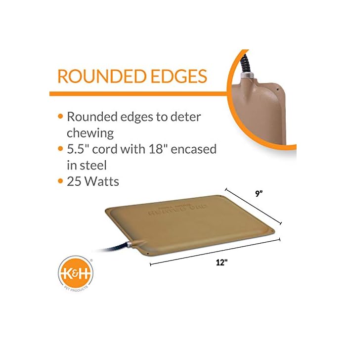 K&H PET PRODUCTS Heated Extreme Weather Kitty Pad Petite Outdoor Heated