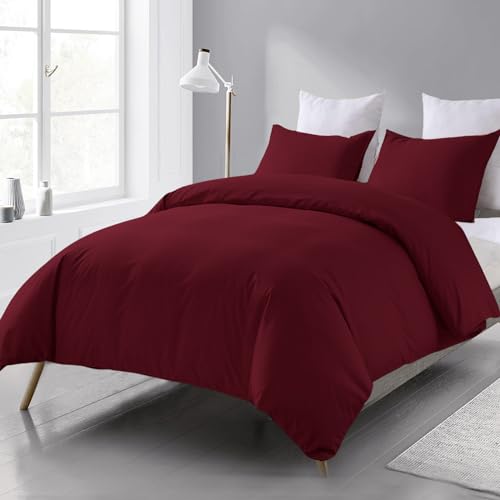 Beqnat Bettwäsche 200x220 3 teilig Bettdeckenbezug - Mikrofaser...