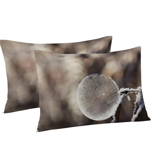 Housse de Couette 220x240 Flocon De Neige Microfibre | Ensemble Literie 3 Pièces Lit Double - 8