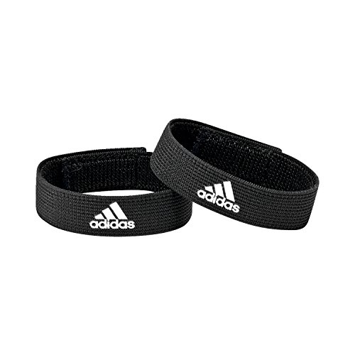 Adidas Sock Holder Football/Soccer Shin Guard Espinilleras, Unisex Adulto, Black/White, One Size
