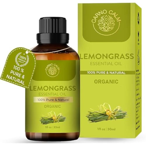Carno Calm Lemongrass Essential Oil 30ml 100% Pure & Natural for Diffuser