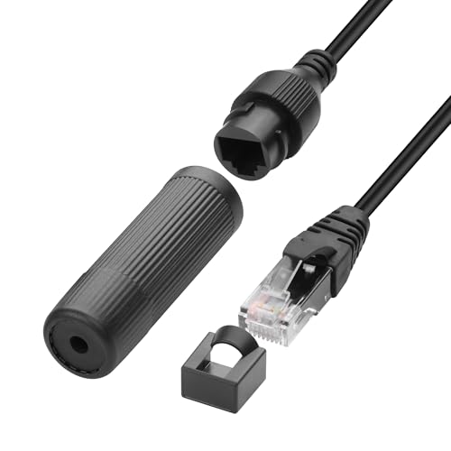 Cable Ethernet impermeable RJ45 macho a hembra 1m miniatura 1