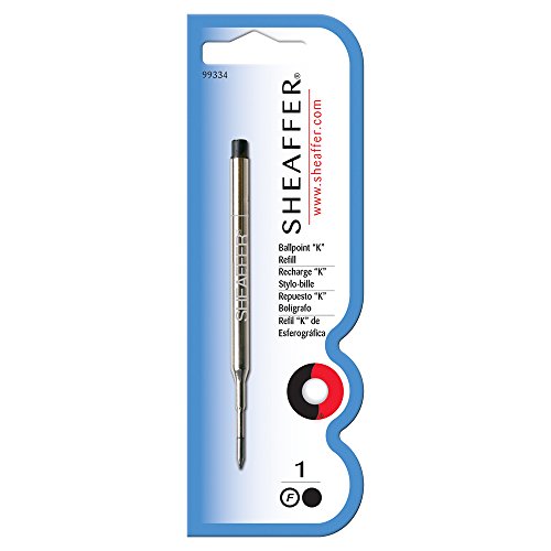 Recharge stylo bille Sheaffer noir pointe fine pour écriture fluide