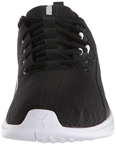 PUMA PUMA Men's Tishatsu Runner Sneaker, Black White, 11 M US