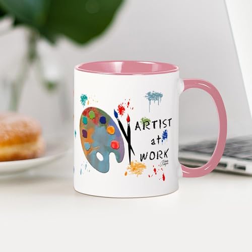 Taza de cerámica de 325 ml CafePress Artist At Work miniatura 4