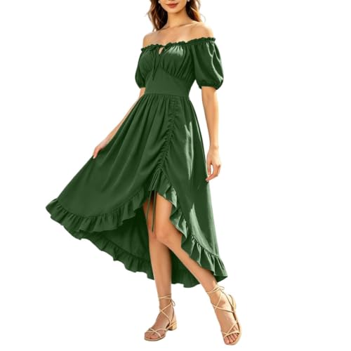 Ropa renacentista para mujer estilo vestido maxi medieval premium