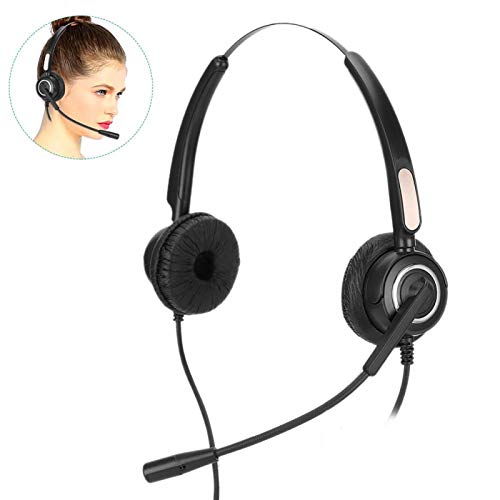 Fone de ouvido, fone de ouvido USB preto mangueira de metal ajustável para computador