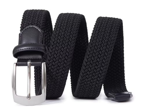 Image of Fabio Valenti Canvas Elastic Fabric Woven Stretch Braided Belts for Men Women Junior with Multicolored /Full Sizes