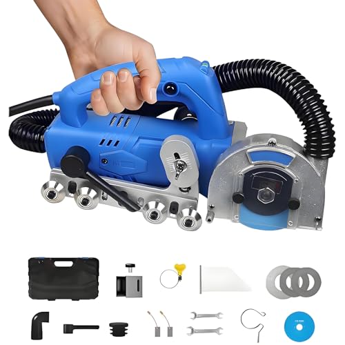 Nettoyeur électrique pour joints de carrelage pour cuisine et salle de bain, outil pour joints en céramique avec collecte de poussière, pour le nettoyage des fissures et l'entretien de la maison
