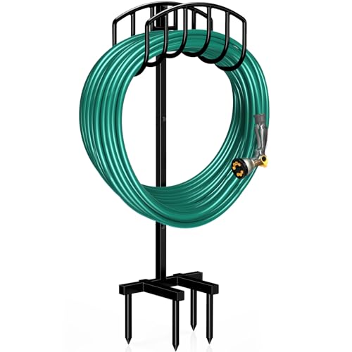 Winpull Garden Hose Holder Detachable Heavy Duty Metal Water Hose Hanger, Freestanding Hose Storage...