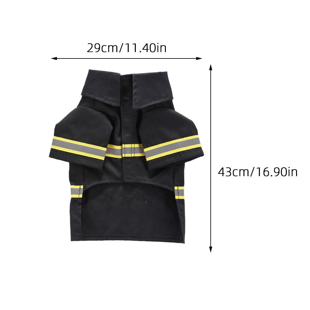 POPETPOP 1 set abbigliamento per animali domestici ha Babbo Natale Costume di Babbo Natale Cappello Cane Cosplay Babbo Natale Vestito Animali Domestici Costume da pompiere Pet Dog Vestiti Performance