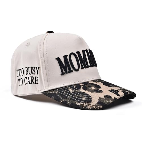 Image of Mommin Trucker Hat, Adjustable Embroidered Vintage Two-Tone Mama Baseball Cap