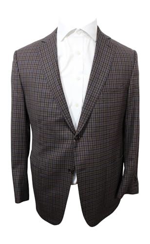 Ermenegildo Zegna Su Misura Multicolor Plaid Sport Coat Size 44 Reg
