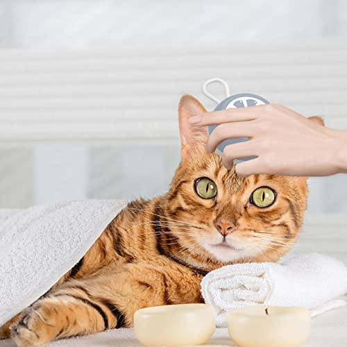Escova de banho para cães | 3 em 1 escova de lavagem do animal de estimação com corda de suspensão,E