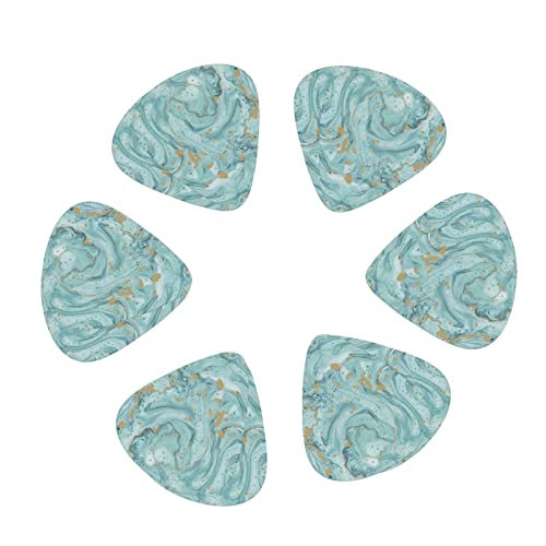 Lot de 24 médiators pour guitare acoustique, électrique, basse (0,46/0,71/0,96 mm) – Azurite bleu sarcelle et feuille… - Les Beatles, Paul McCartney, John Lennon, RIngo Starr, George Harrison Lot de 24 médiators pour guitare acoustique, électrique, basse (0,46/0,71/0,96 mm) - Azurite bleu sarcelle et feuille… – Image 3