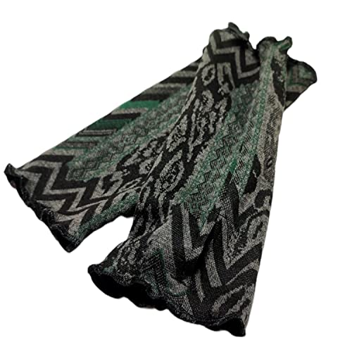 Britta Meier Pulswärmer, Armstulpen mit Rüschennaht und Daumenloch (Grau-Schwarz-Grün) Cover