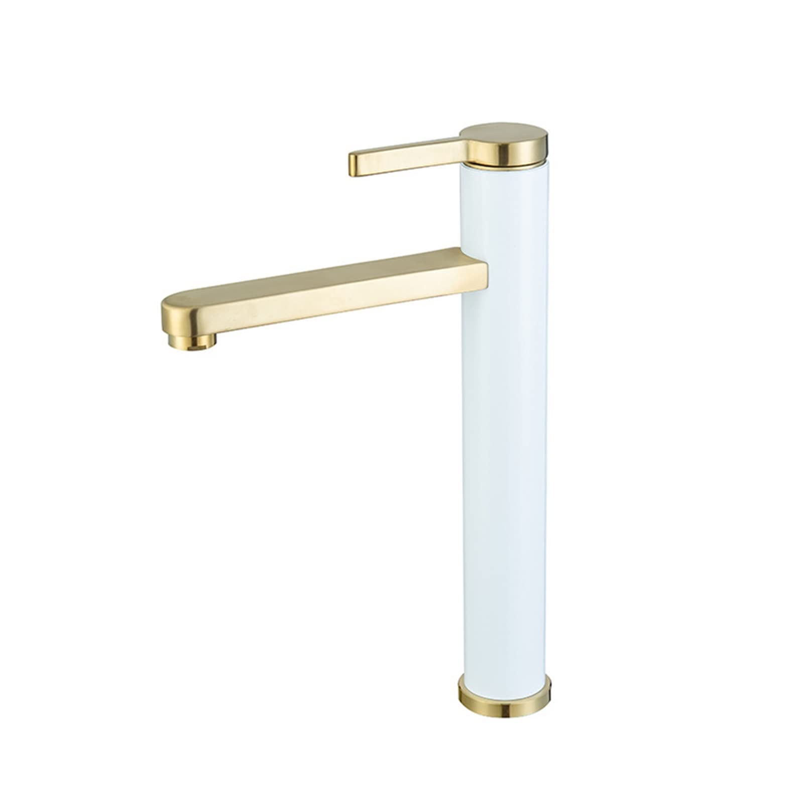 Mooilko Bianco Bathroom Faucet Black Bathroom Basin Faucet Cold And Hot Water Mixer Sink Tap Single Handle Deck Mounted Black And Goldtap Easy To Install(Bianco)