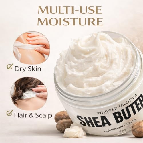 Victorine Skin Care Shea Nilotica | East African Shea Butter| Creamy Smooth Whole Body Moisturizer